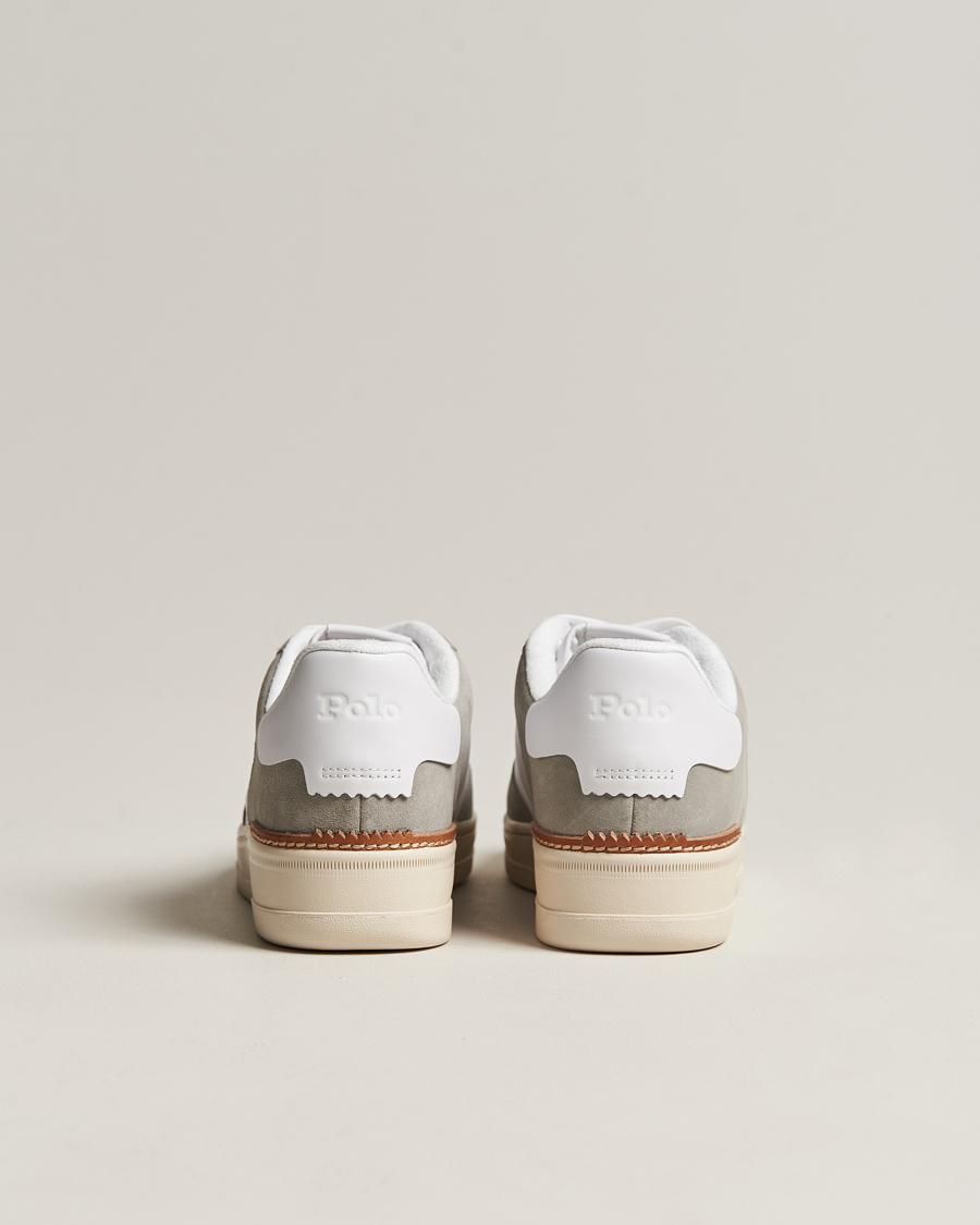 Herr | Polo Ralph Lauren Masters Court Suede Sneaker Grey/White | Polo Ralph Lauren | Masters Court Suede Sneaker Grey/White