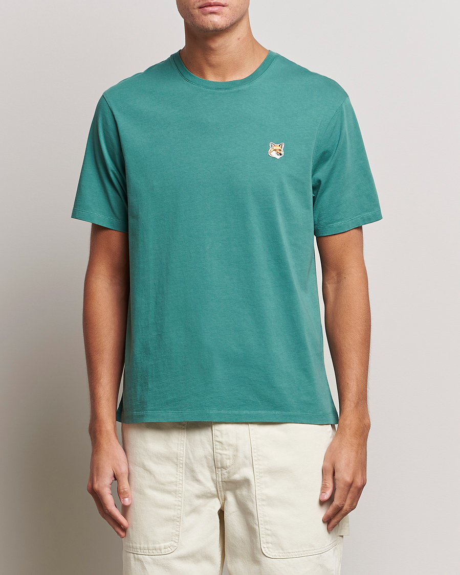 Herr | T-Shirts | Maison Kitsuné | Fox Head T-Shirt Teal Green