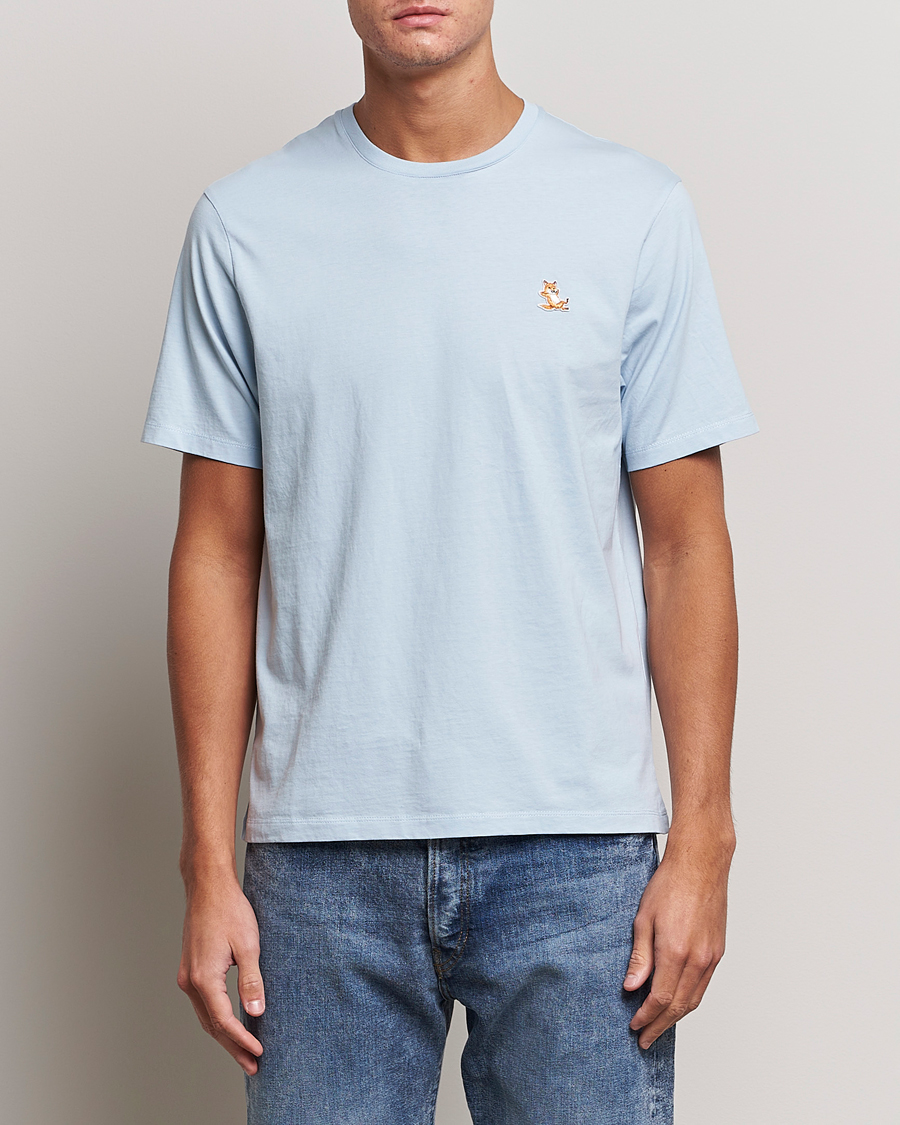 Herr | T-Shirts | Maison Kitsuné | Chillax Fox T-Shirt Sky Blue