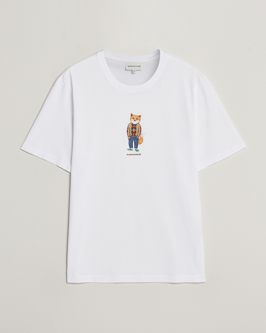 Herr | T-Shirts | Maison Kitsuné | Dressed Fox T-Shirt White