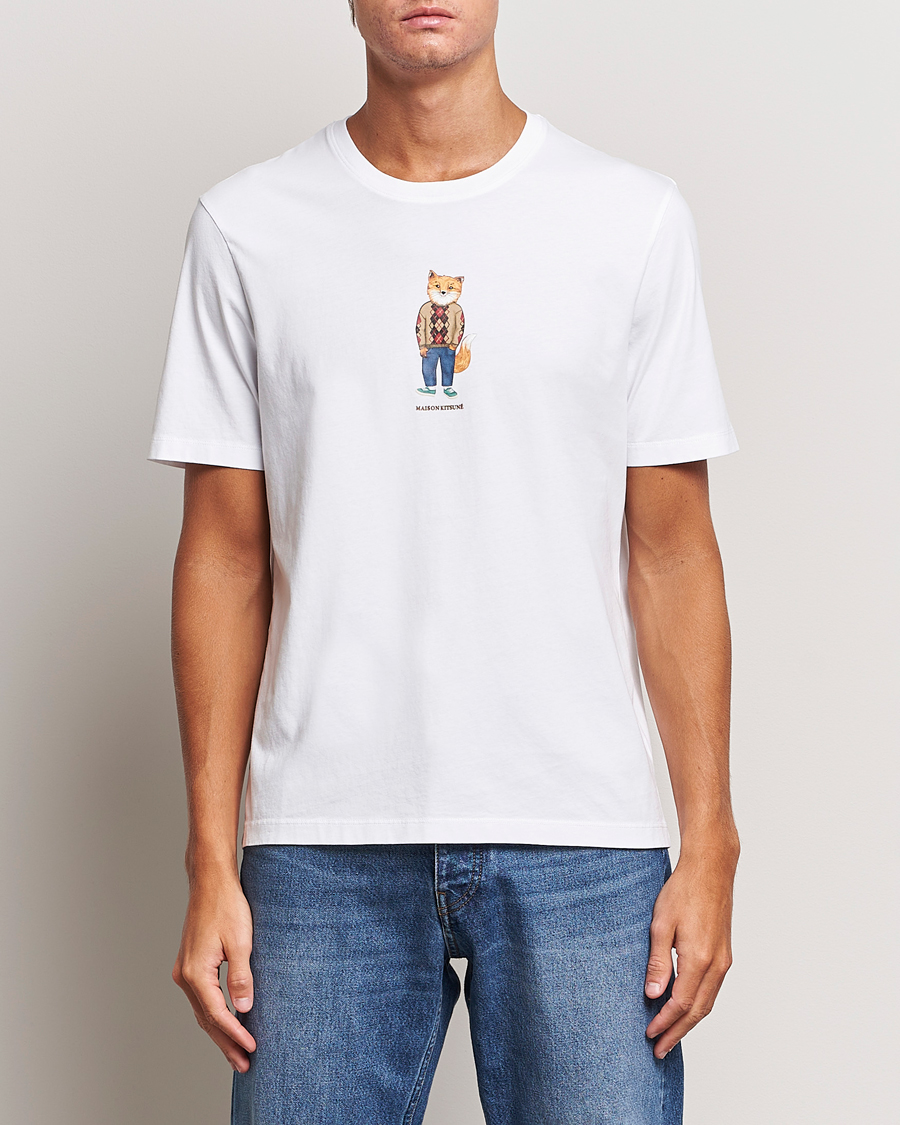 Herr | T-Shirts | Maison Kitsuné | Dressed Fox T-Shirt White