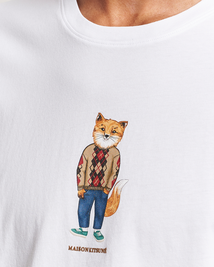 Herr | T-Shirts | Maison Kitsuné | Dressed Fox T-Shirt White