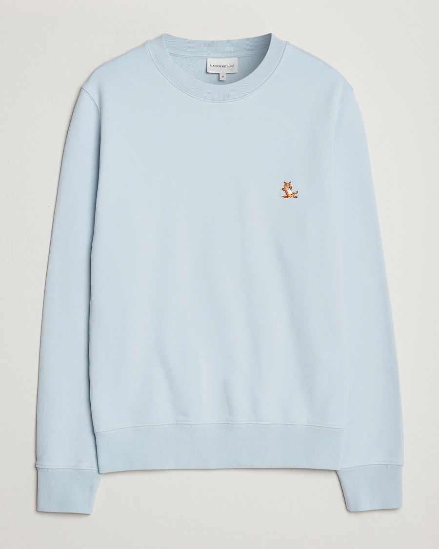 Herr | Tröjor | Maison Kitsuné | Chillax Crew Neck Sweatshirt Sky Blue