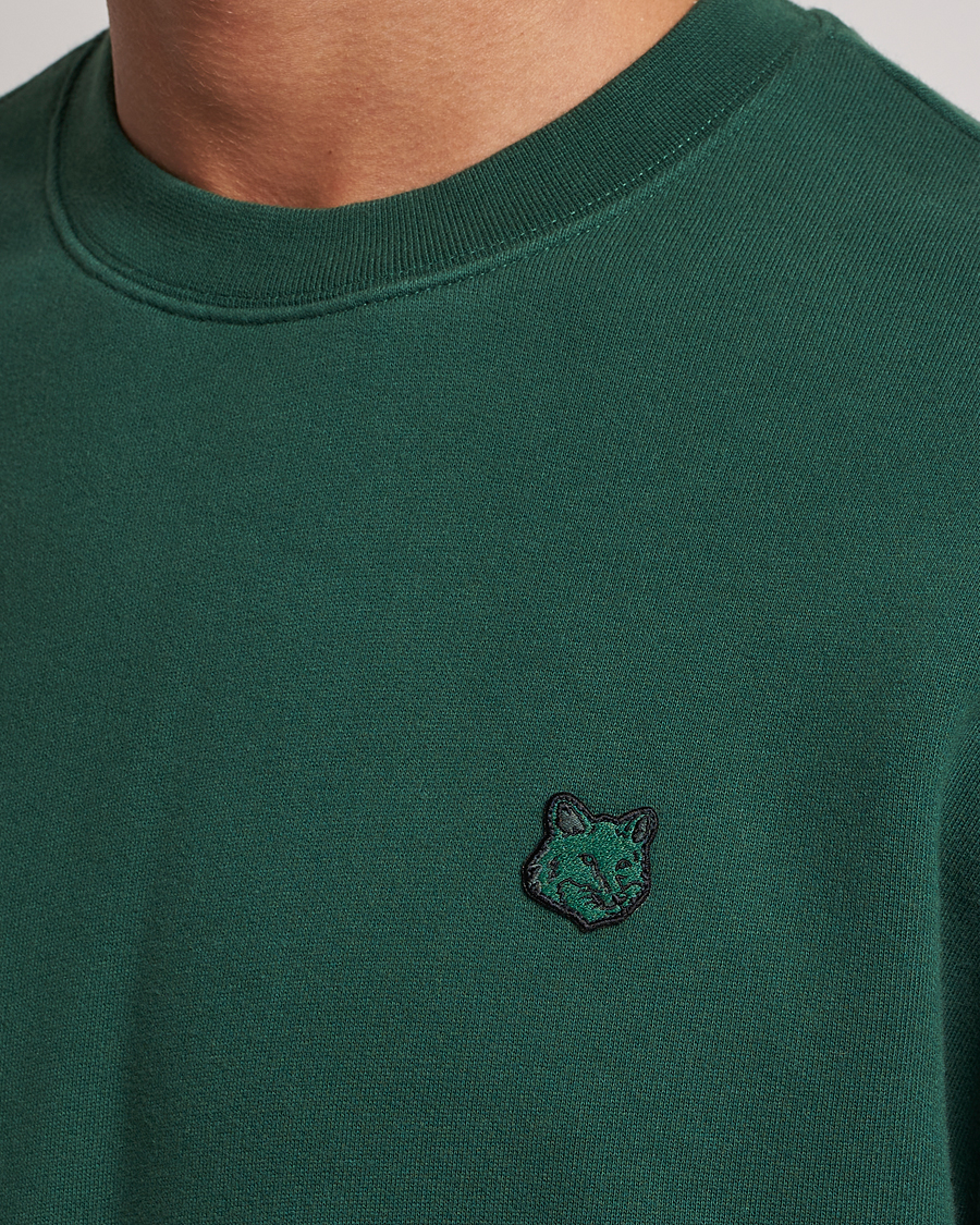 Herr | Tröjor | Maison Kitsuné | Tonal Fox Head Sweatshirt Bottle Green