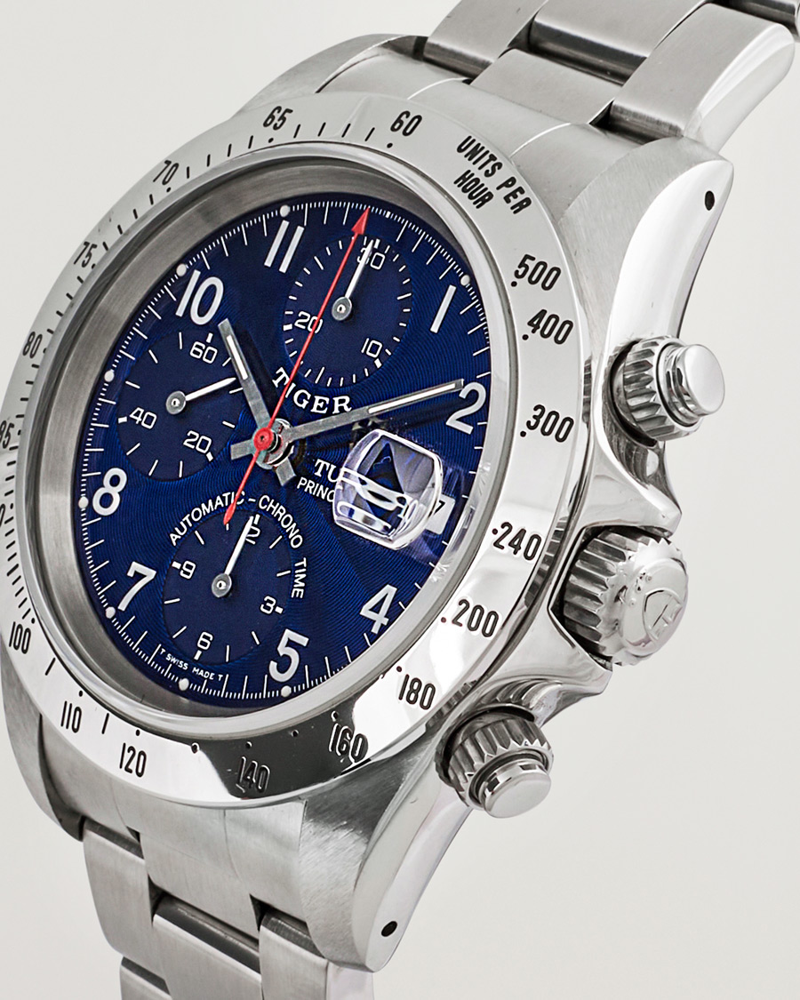 Herr | Pre-Owned & Vintage Watches | Tudor Pre-Owned | Tiger Prince Date Chronograph 72980 Steel Blue