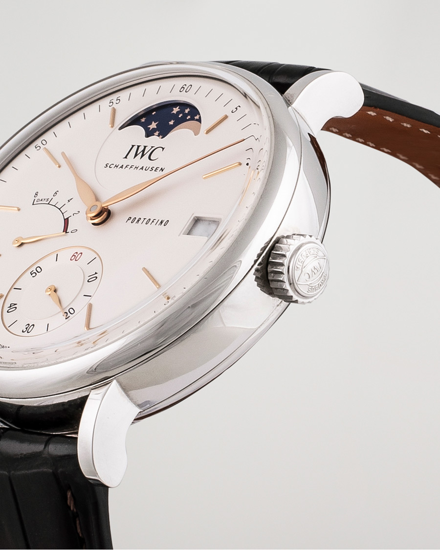 Herr | IWC Pre-Owned Portofino Moon Phase IW516401 Steel White | IWC Pre-Owned | Portofino Moon Phase IW516401 Steel White
