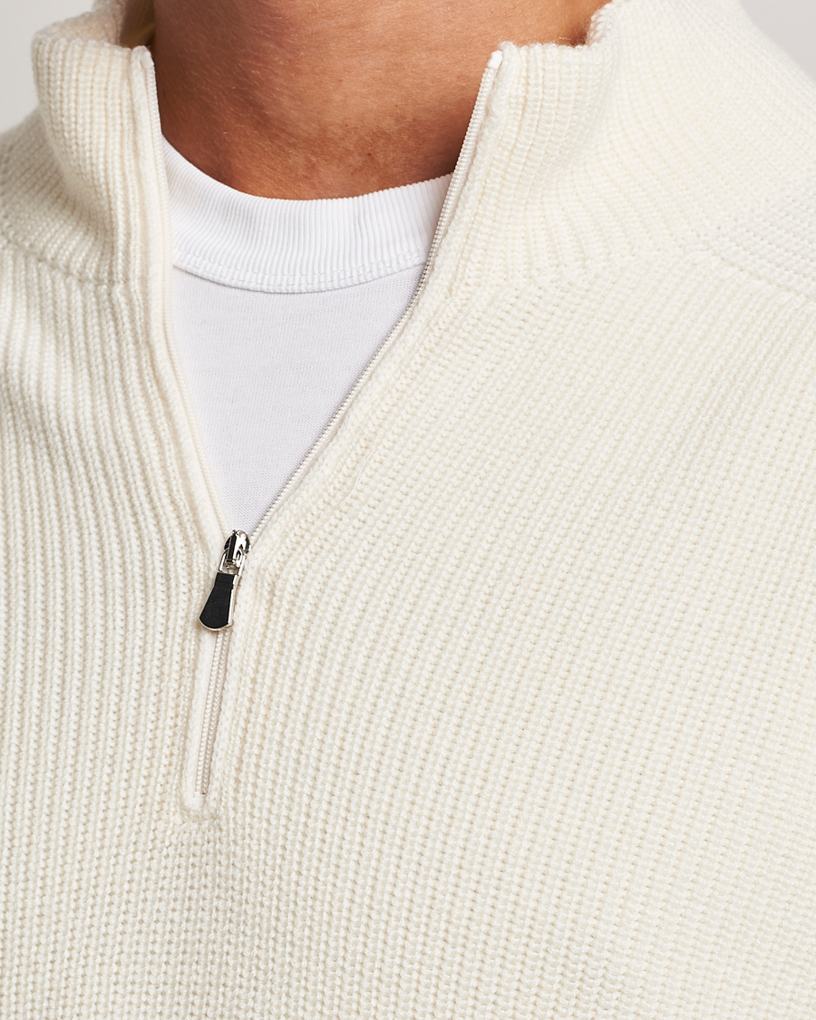 Herr | Tröjor | Gran Sasso | Rainwool Half Zip White