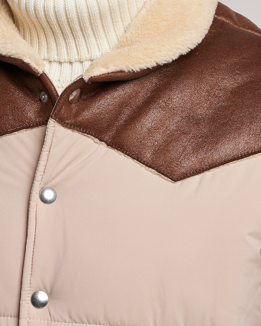 Herr | Jackor | Gran Sasso | Aspen Padded Vest Beige/Brown