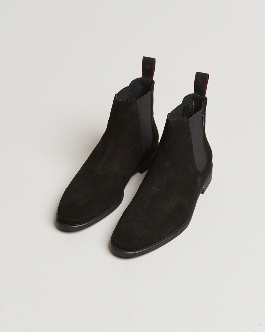 Herr | PS Paul Smith Cedric Suede Chelsea Boot Black | PS Paul Smith | Cedric Suede Chelsea Boot Black