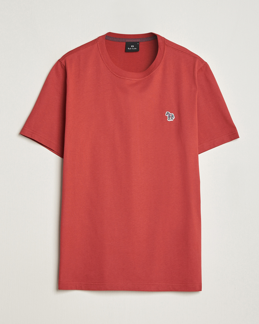 Herr | T-Shirts | PS Paul Smith | Organic Cotton Zebra T-Shirt Dark Red