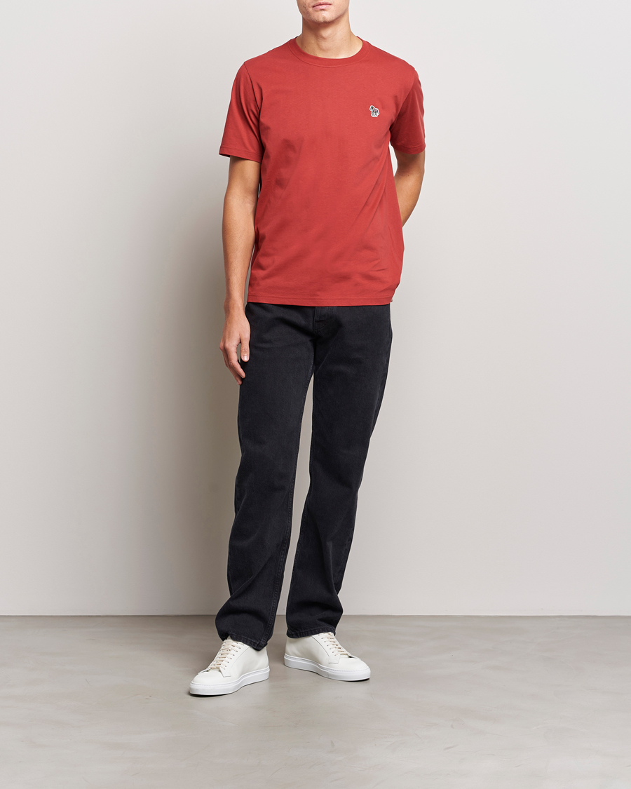Herr | T-Shirts | PS Paul Smith | Organic Cotton Zebra T-Shirt Dark Red