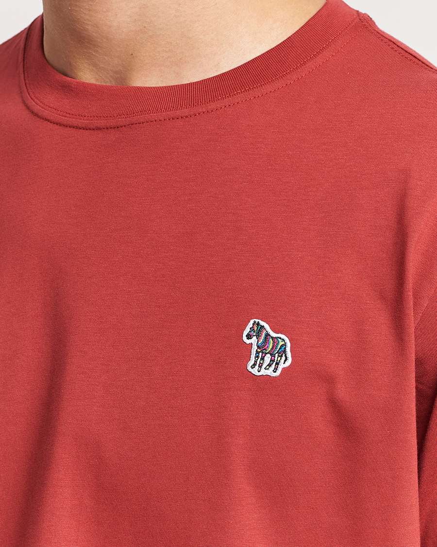 Herr | T-Shirts | PS Paul Smith | Organic Cotton Zebra T-Shirt Dark Red
