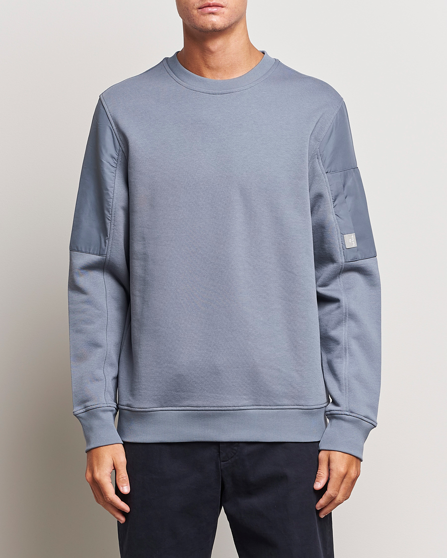 Herr | Sweatshirts | PS Paul Smith | Organic Cotton Sweatshirt Washed Blue