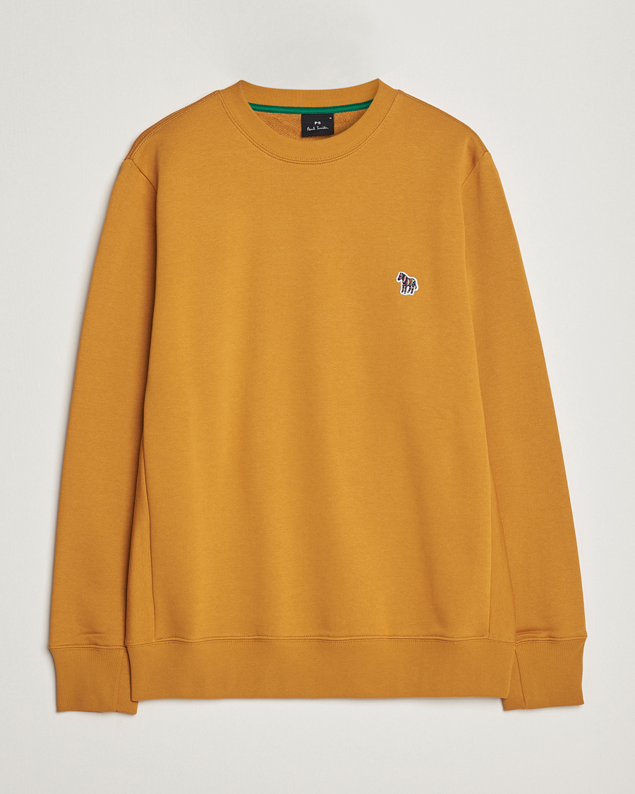 Herr | Tröjor | PS Paul Smith | Organic Cotton Zebra Sweatshirt Yellow
