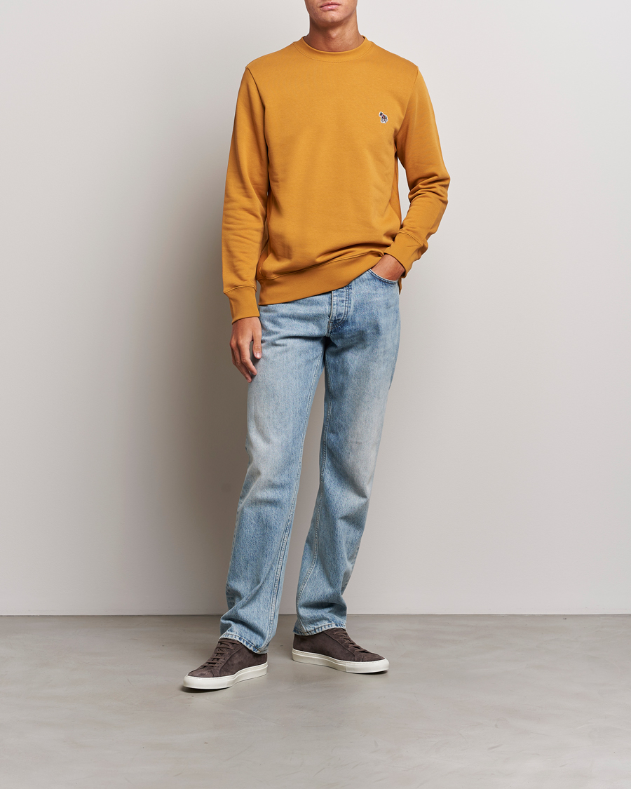 Herr | Tröjor | PS Paul Smith | Organic Cotton Zebra Sweatshirt Yellow