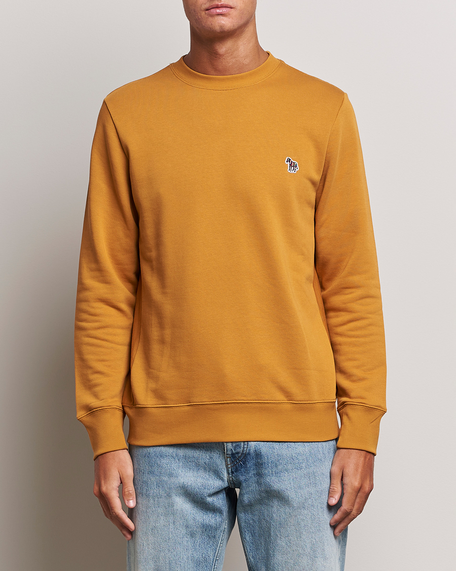 Herr | Tröjor | PS Paul Smith | Organic Cotton Zebra Sweatshirt Yellow