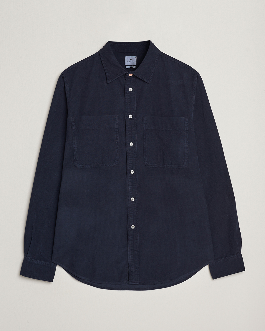 Herr | Skjortor | PS Paul Smith | Cotton Pocket Casual Shirt Navy
