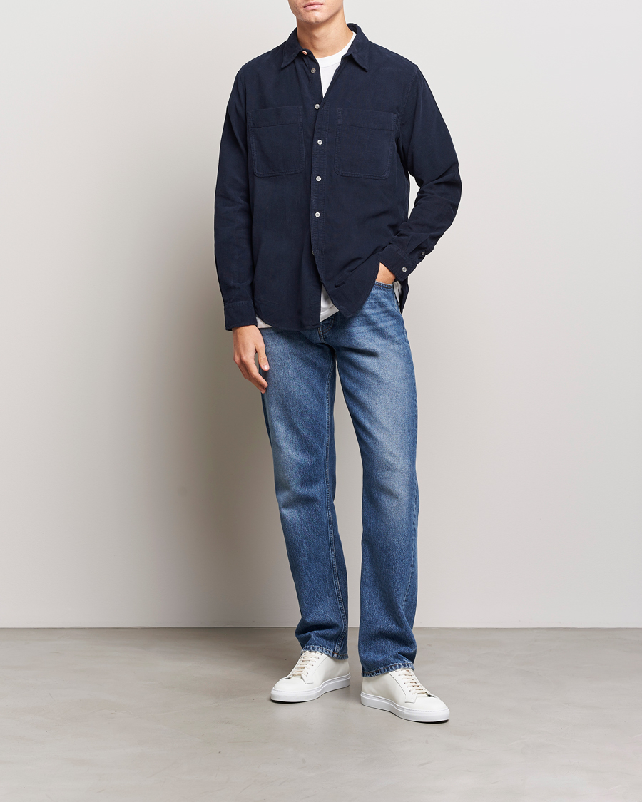 Herr | Skjortor | PS Paul Smith | Cotton Pocket Casual Shirt Navy
