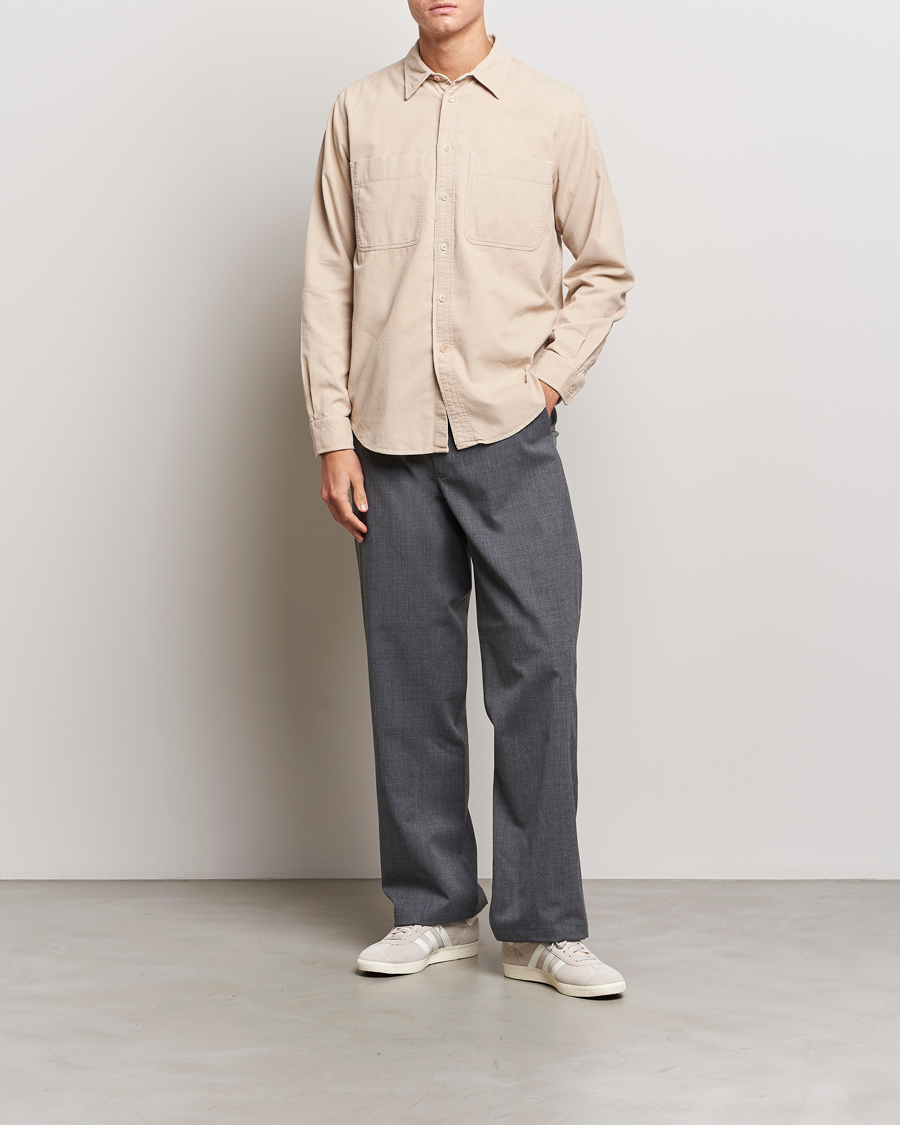 Herr | Skjortor | PS Paul Smith | Cotton Pocket Casual Shirt Beige