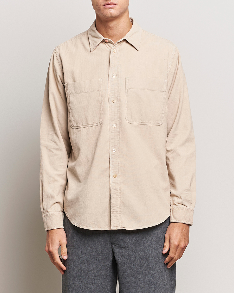 Herr | Paul Smith | PS Paul Smith | Cotton Pocket Casual Shirt Beige