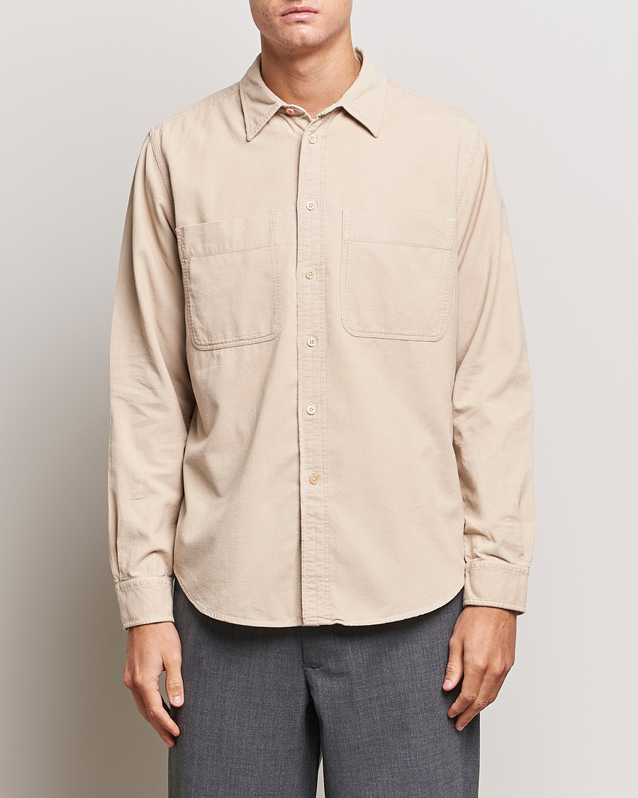 Herr | Skjortor | PS Paul Smith | Cotton Pocket Casual Shirt Beige