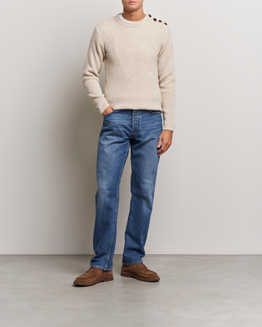 Herr | Tröjor | Armor-lux | Pull Marin Wool Sweater Nature