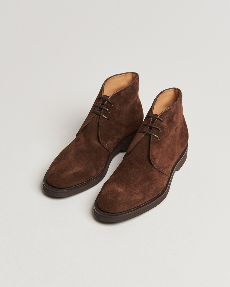 Herr | John Lobb Hackney Chukka Boots Dark Brown Suede | John Lobb | Hackney Chukka Boots Dark Brown Suede