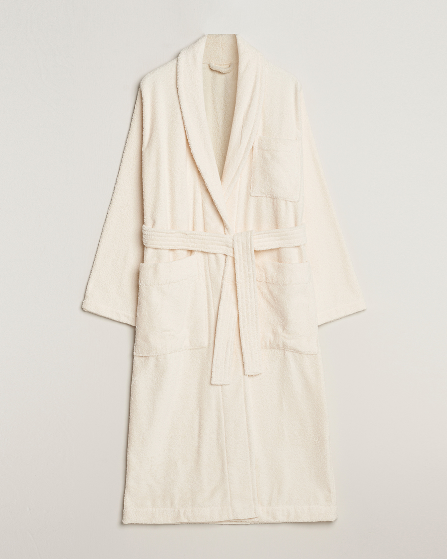 Herr | Pyjamas & Morgonrockar | Tekla | Organic Terry Bathrobe Ivory