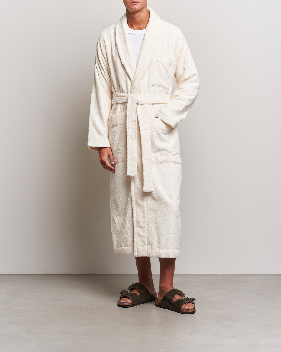 Herr | Pyjamas & Morgonrockar | Tekla | Organic Terry Bathrobe Ivory