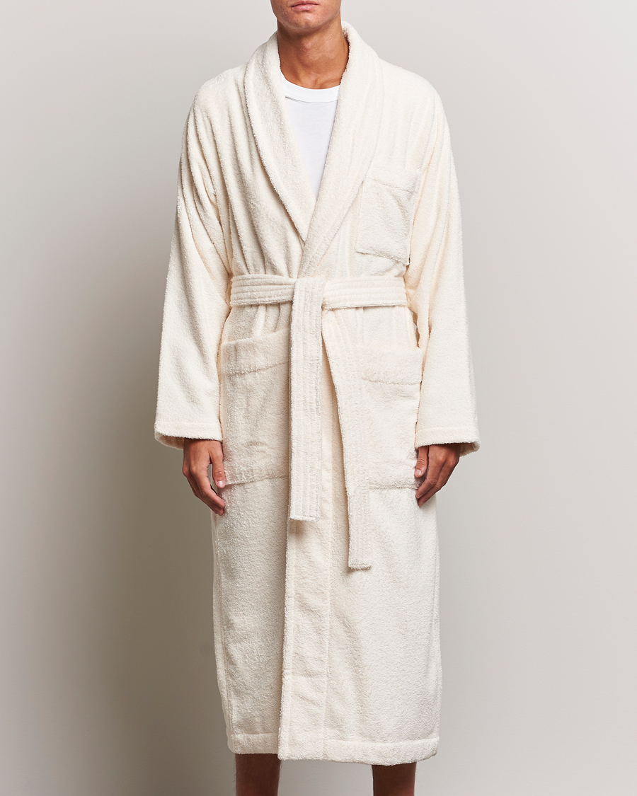 Herre | Morgenkåber | Tekla | Organic Terry Bathrobe Ivory