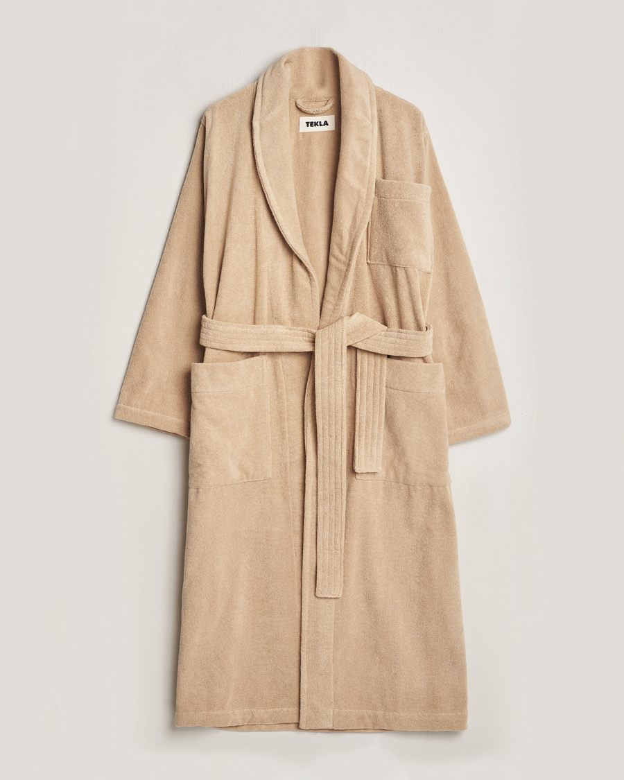 Herr | Pyjamas & Morgonrockar | Tekla | Organic Terry Bathrobe Sienna