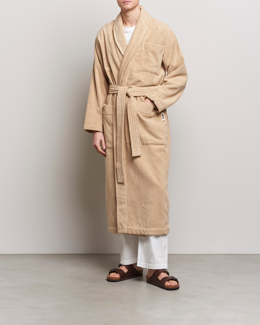 Herr | Pyjamas & Morgonrockar | Tekla | Organic Terry Bathrobe Sienna