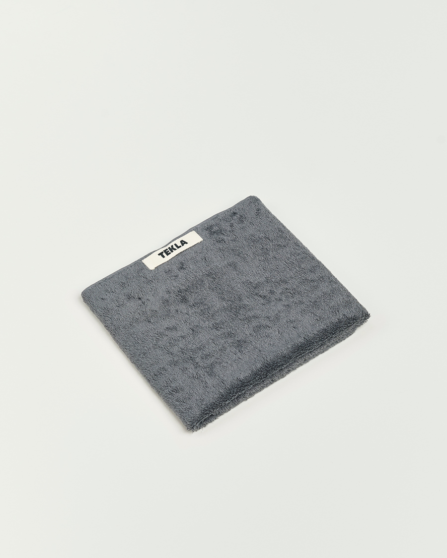 Herr | Tekla | Tekla | Organic Terry Hand Towel Charcoal Grey