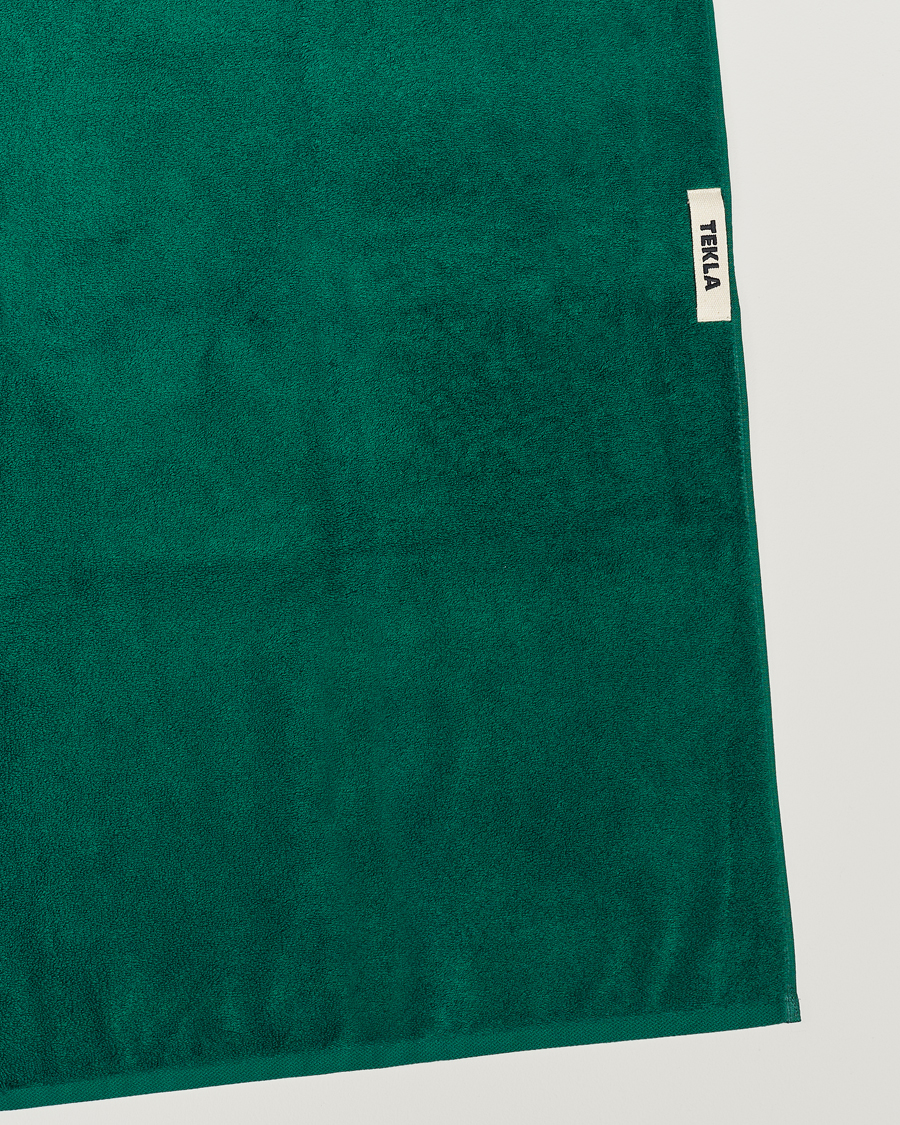 Herr |  | Tekla | Organic Terry Hand Towel Teal Green