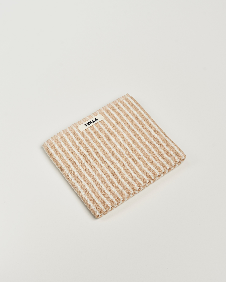 Herr | Textilier | Tekla | Organic Terry Hand Towel Ivory Stripe