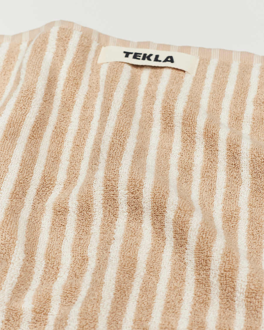 Herr | Textilier | Tekla | Organic Terry Hand Towel Ivory Stripe