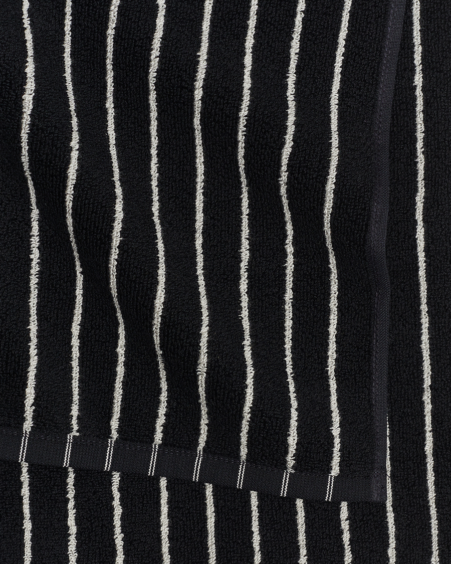 Herr | Textilier | Tekla | Organic Terry Bath Towel Black Stripe