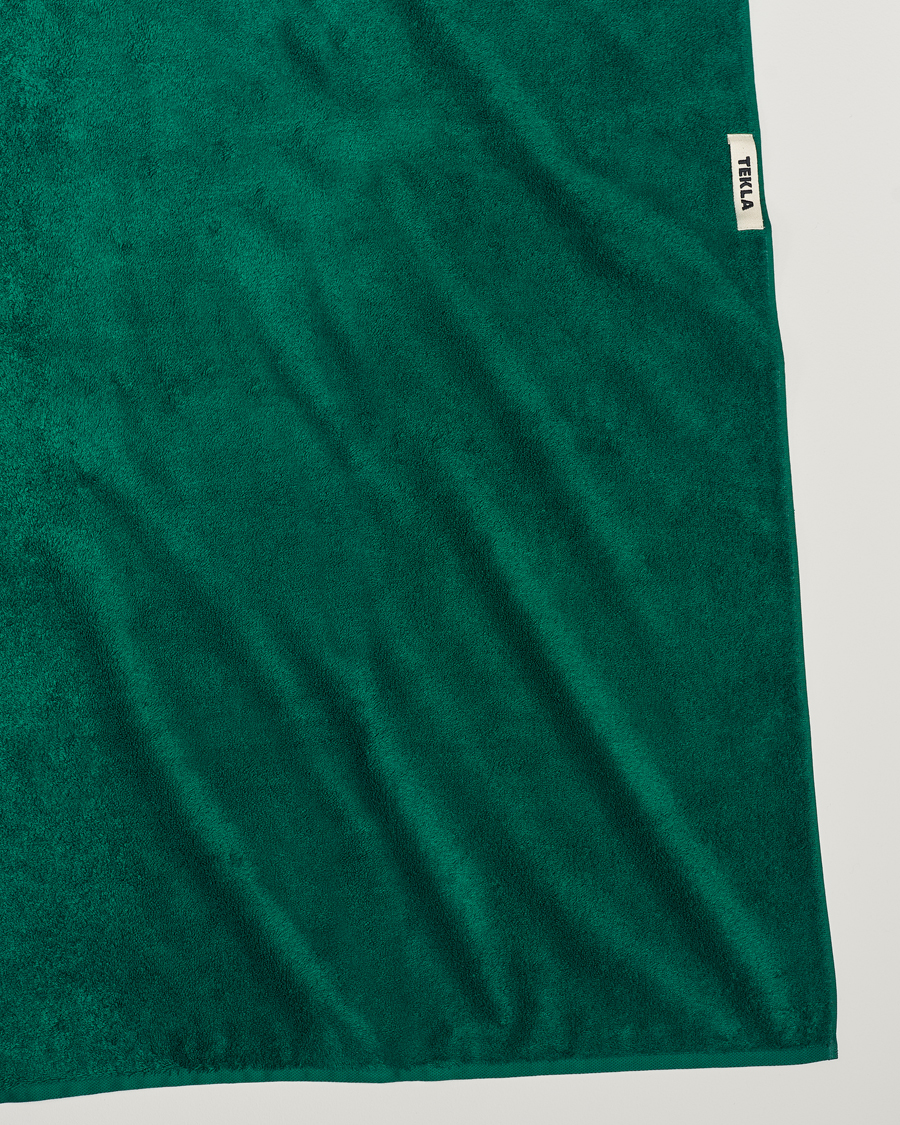 Herr | Textilier | Tekla | Organic Terry Bath Towel Teal Green