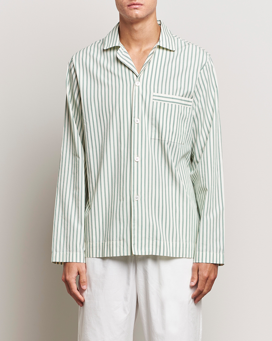 Herr | Pyjamas & Morgonrockar | Tekla | Poplin Pyjama Shirt Clover Stripes