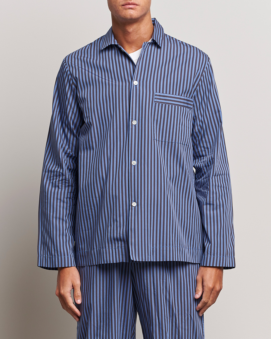 Herr | Tekla | Tekla | Poplin Pyjama Shirt Verneuil Stripes 