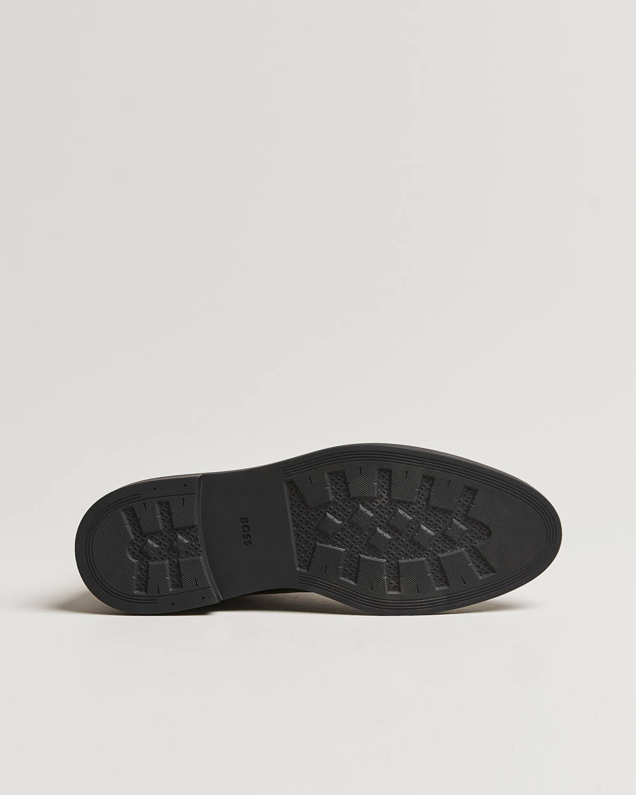 Herr | BOSS BLACK Calev Grained Leather Chelsea Boot Black | BOSS BLACK | Calev Grained Leather Chelsea Boot Black