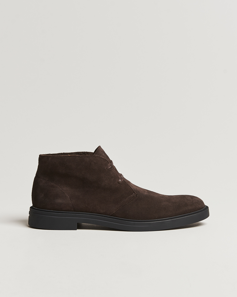 Herr | BOSS BLACK Calev Suede Chukka Boot Dark Brown | BOSS BLACK | Calev Suede Chukka Boot Dark Brown