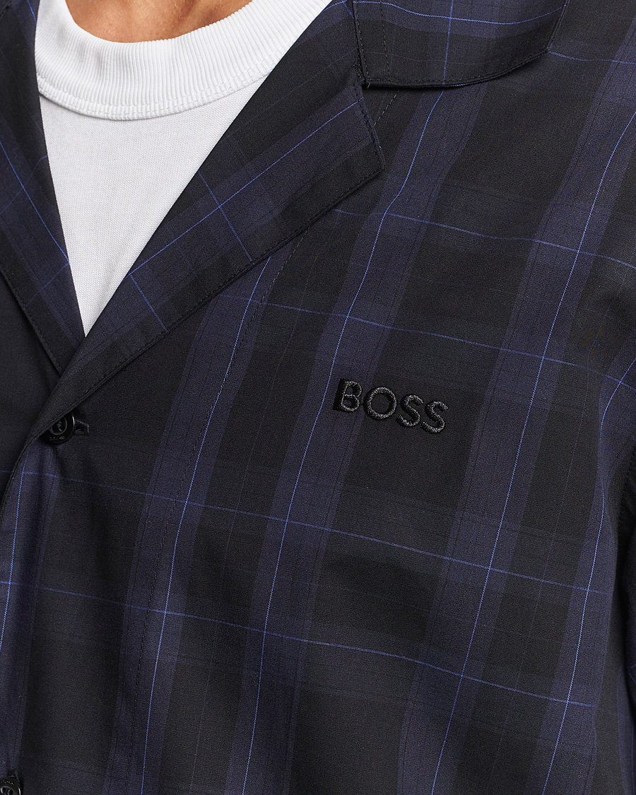 Herr | Pyjamas & Morgonrockar | BOSS BLACK | Urban Checked Pyjama Set Blue Multi
