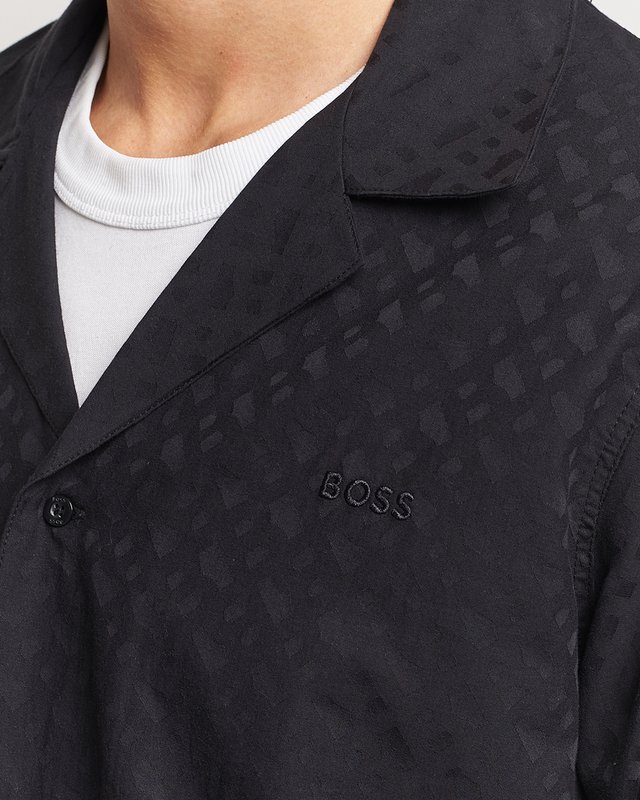 Herr | Pyjamas & Morgonrockar | BOSS BLACK | Premium Monogram Pyjama Set Black