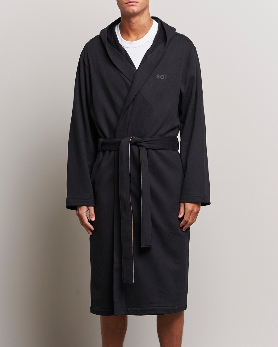Herr | | BOSS BLACK | Iconic Terry Robe Black