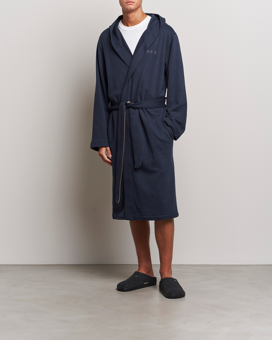 Herr | BOSS BLACK Iconic Terry Robe Dark Blue | BOSS BLACK | Iconic Terry Robe Dark Blue