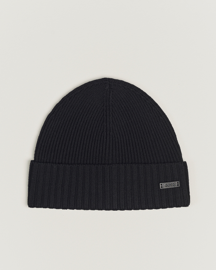 Herr | BOSS BLACK Fati Wool Beanie Black | BOSS BLACK | Fati Wool Beanie Black