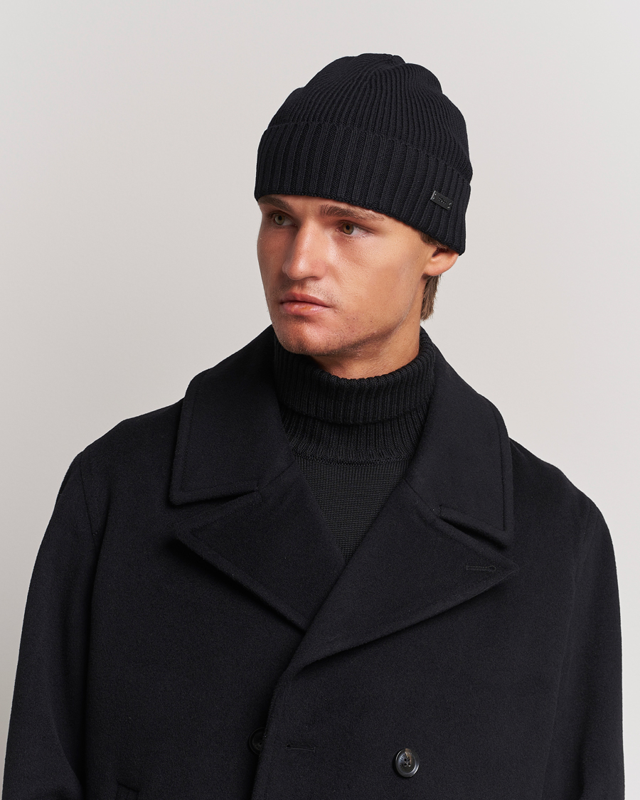 Herr | Mössor | BOSS BLACK | Fati Beanie Black