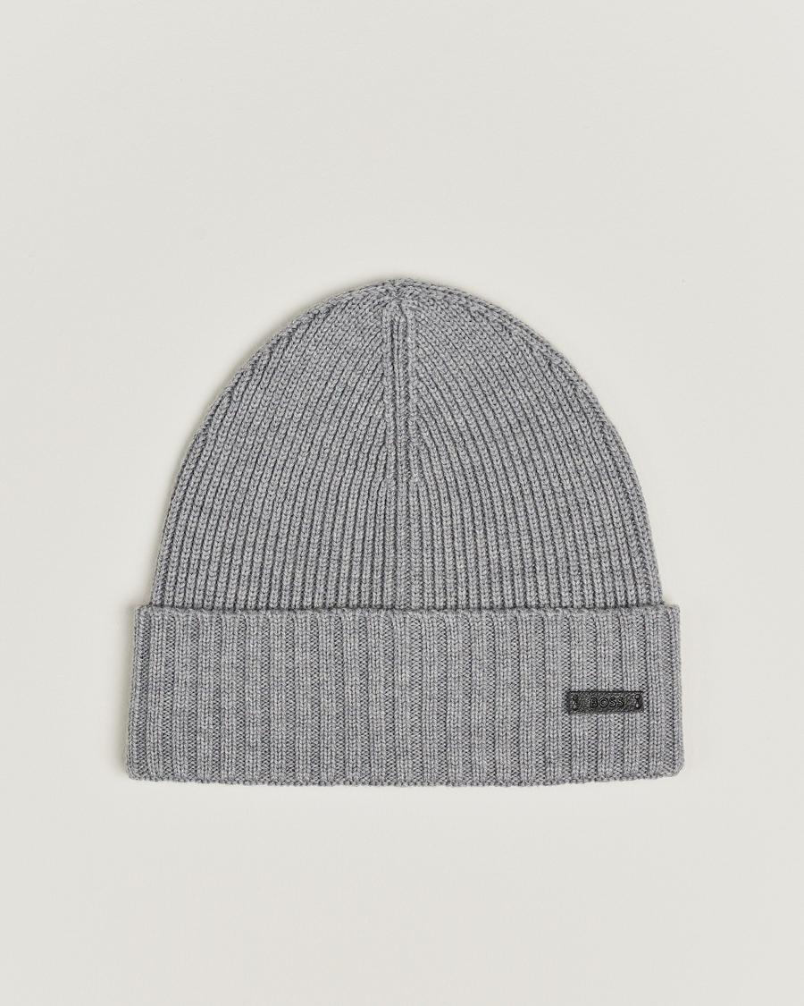 Herr | BOSS BLACK Fati Beanie Silver | BOSS BLACK | Fati Beanie Silver