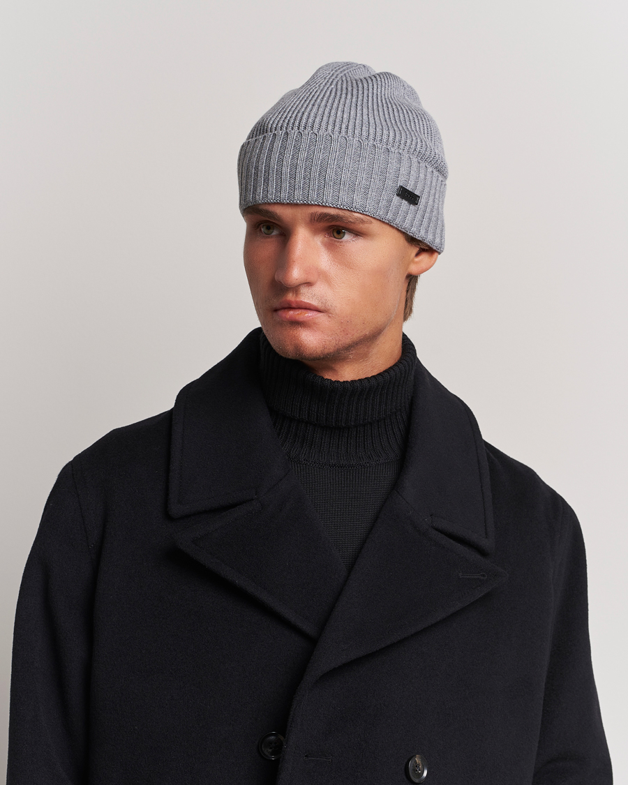 Herr | BOSS BLACK Fati Beanie Silver | BOSS BLACK | Fati Beanie Silver
